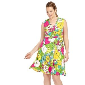 Adrianna Papell multicolor dress size 18